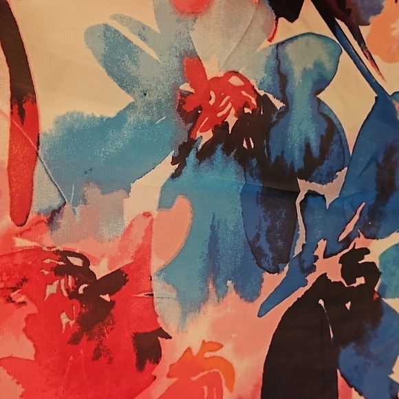 💕ELIZA J💕 Halter Neck Maxi Dress ~ Bold Watercolor Abstract Floral Print 8 NWT - Picture 12 of 16